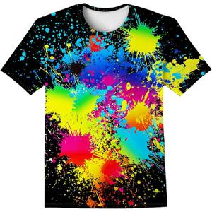 LAIDIPAS Boys Girls 3D Graphic Shirts Cool Crewneck T-Shirt Unisex Short Sleeve Top Tees  L