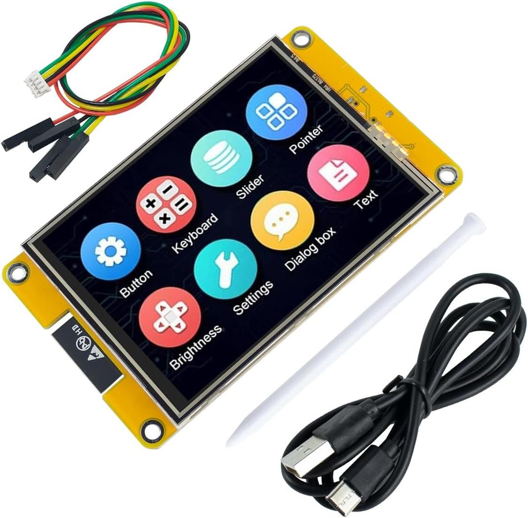 Hosyond 3.2'' ESP32 LCD Display Resistive Touchscreen with WiFi+BT, ST7789P3 Driver 240x320 TFT SPI Screen Module for Arduino