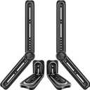 Soundbar Mount Bracket, Sound Bar Mounts Under TV or Above TVs Fits Most Sound Bars Up to 20 Lbs, Soundbar TV Mount with 180 Adjustable