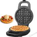 SugarWhisk Electric Mini Waffle Maker, 6-inch Belgian Waffle Maker Flip with Ceramic Non-stick Coating, waflera pequea, Rotating Flip chaffle maker, Graphite