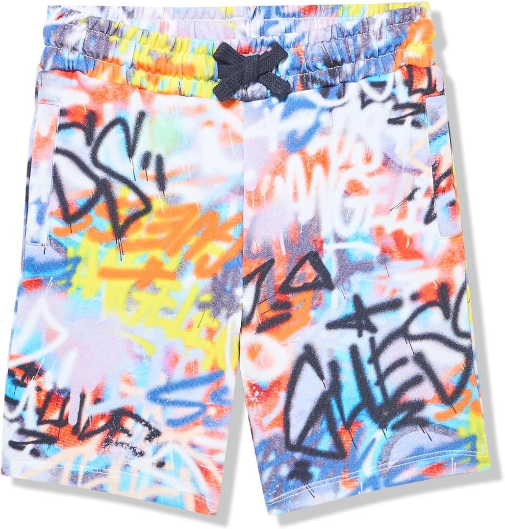 GUESS Boys' Eco All Over Print Active Short (4T)
