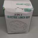 Electric Lunch Box for Men, Women & Adults - 80W Fast Heating - Heated Lunch Box with Dual 1.5L SS Containers - Portable Food Warmer for Car, Truck, Office (Black)