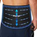 Magic Gel Back Compression Ice Pack - Hot & Cold Therapy Wrap with Air Pump for Deep Tissue Cold Penetration & Lumbar Support – Removable Flexible Gel Pack for Lower Back Pain, Sciatica & Surgery