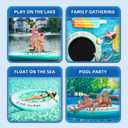 Round Floating Ring,Inflatable Floating Water Hammock,Round Floating Ring for Lakes, Inflatable Raft Platform for Pool and Lake
