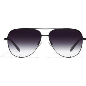 High Key Aviator Sunglasses by Quay (Black/Fade)