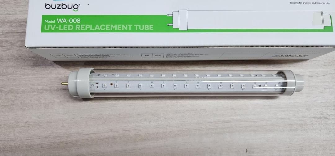 Buzbug Bug Zapper LED Replacement Bulbs, 25,000~50,000 Hours Lifespan, 4W Each Light for MO-008C/MO-005, Energy Efficient and Less Power Consumption Lamp Tube, 1 Pack