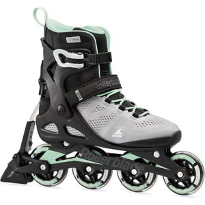Rollerblade Macroblade 80 ABT Women's Adult Fitness Inline Skate, Glacier Grey/Mint, Performance Inline Skates, Size 9.5