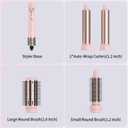 Rotating Hair Dryer Blow Brush, Multi Hot Air Styler Wrap, 105,000 RPM High-Speed Volumizing Spinning Blow Dryer Brush with Auto Curlers, Dry & Smooth & Curl & Volumize All in One