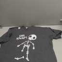 Oh Snap Broken Leg Injury Broken Bones Hospital Skeleton T-Shirt, Dark Heather Gray XL