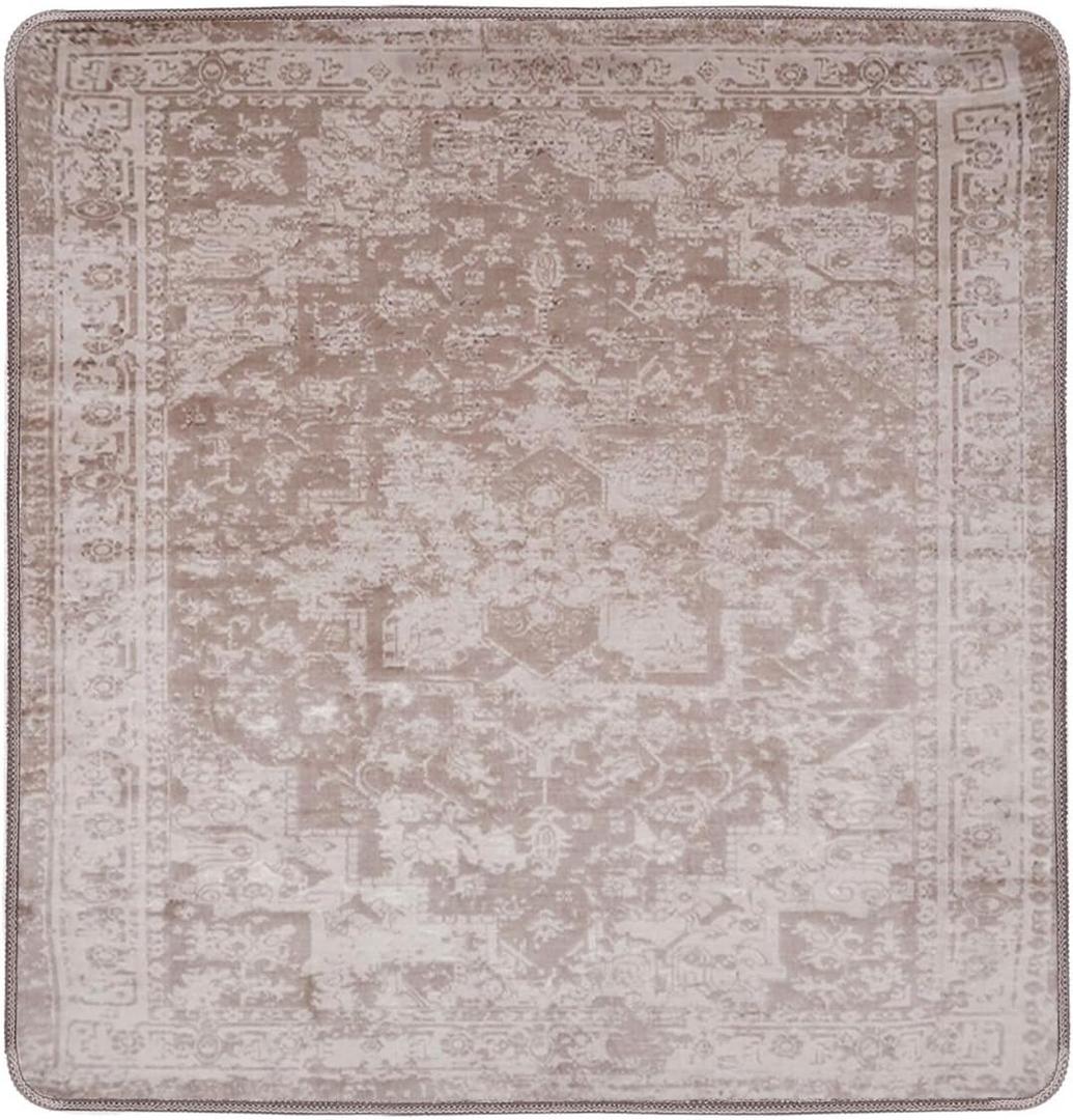 PUPIBOO Washable Pee Pads for Dogs and Cats - Super Absorbent Reusable Puppy Training Pads - 100% Waterproof, Leak-Proof & Non-Slip Whelping Pads for Pet Housebreaking (60 x 84 Inch (Pack of 1), Taupe)