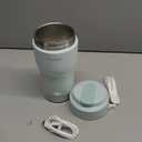 Papablic Pro Portable Bottle Warmer  115W Fastest Heating, Built-in Sterilizer, 8 Feeds per Charge, 5 Temp Settings + Keep Warm, for Breastmilk & Formula, Mint Green