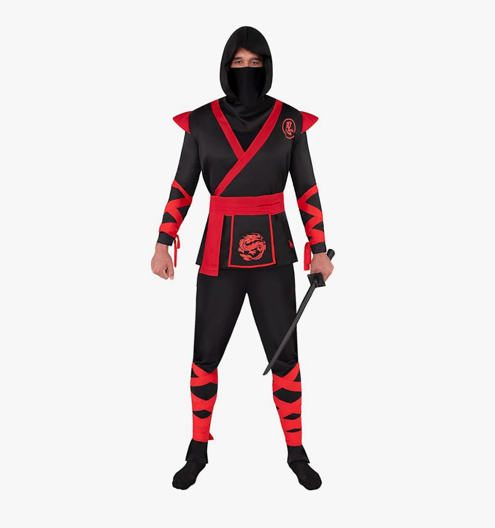 Spooktacular Creations Men Ninja Costume, Halloween Costume Adult Ninja for Halloween Cosplay Party M