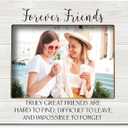 FONDCANYON Forever Friends Sunflower Picture Photo Frame, Bestie Bff Friendship Gifts For Men Women Friends Birthday Christmas Girls (5x7 Inch Photo) (Color2)