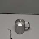 Easyworkz Gage Gooseneck Pour Over Coffee Kettle 12 oz Stainless Steel Hand Drip Long Narrow Spout, Silver