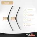 OEM Quality Windshield Wiper Blades, 24 and 16 DSV Standard Car Wiper Blades With Universal U/J Hook Only, Automotive Replacement Wiper Blades for my Car, Water Repellency Wiper Blade, Pack of 2