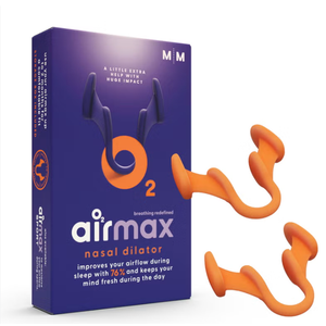 AIRMAX Nasal dilators for Sleeping  76% More Airflow  Anti snoring Devices  Breathe Freely Through the Nose  Sinus Relief, Relief and snoring Solution  2X Medium Orange  6 Month Relief