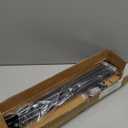 Curtain Rods for windows 32-62 inch, 5/8 inch Decorative Matte Black Splicing Heavy Duty Metal Curtain Rod set with Brackets