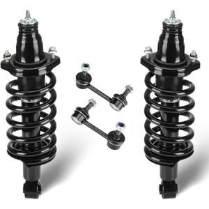 Rear Struts Assembly Fit for 2002-2006 Honda CR-V L4 2.4L Sport Utility, Shock Absorber w/Coil Spring & Sway Bar End Link, Replace for 171380L, 171380R (4Pcs)