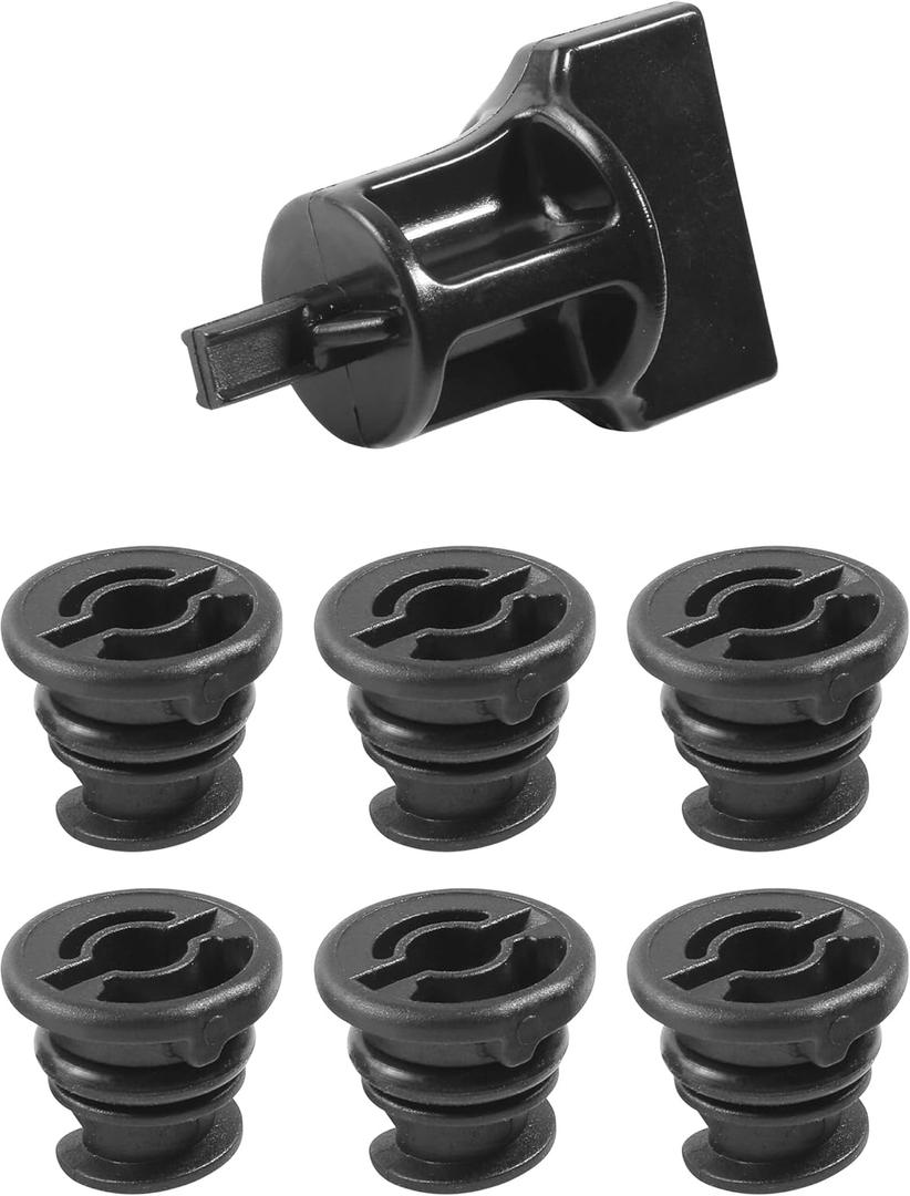 SCUARI 6PCS Car Engine Oil Drain Plug,Car Accessories,Automotive Replacement Engine Oil Drain Plugs with Removal Tool,Automotive Tools,Compatible with A3 A4 A5 A6 S3 Q7,Replacement OEM#06L103801