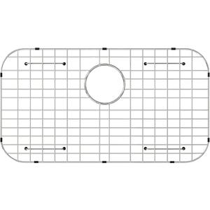 Sink Protector Grid 26-1/16" x 14-1/16",Rear Drain with Corner Radius 3-1/2", Stainless Steel Material, (Rear Drain)
