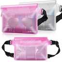 Waterproof Fanny Packs for Women, Sandproof Dry Bag for Beach, Water proof Pouch for Phone Passport Purse, Floating Waterproof Bags for Cruise Travel Water Park Boating Fishing Diving Surfing Kayaking