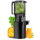 Canoly Masticating Juicer Machines, 4.1-inch (104MM) Slow Cold Press Juicer with Extra Wide Feed Chute, Pure Juicer Machine for Vegetables and Fruits, Easy to Clean with Brush