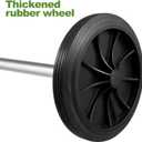 Ipetboom Garbage can Wheels Replacement Set with Hollow Shaft Plastic Trash can Pulley for Easy Maneuvering and Quiet Operation in Home and Office Use 18.9 Inch