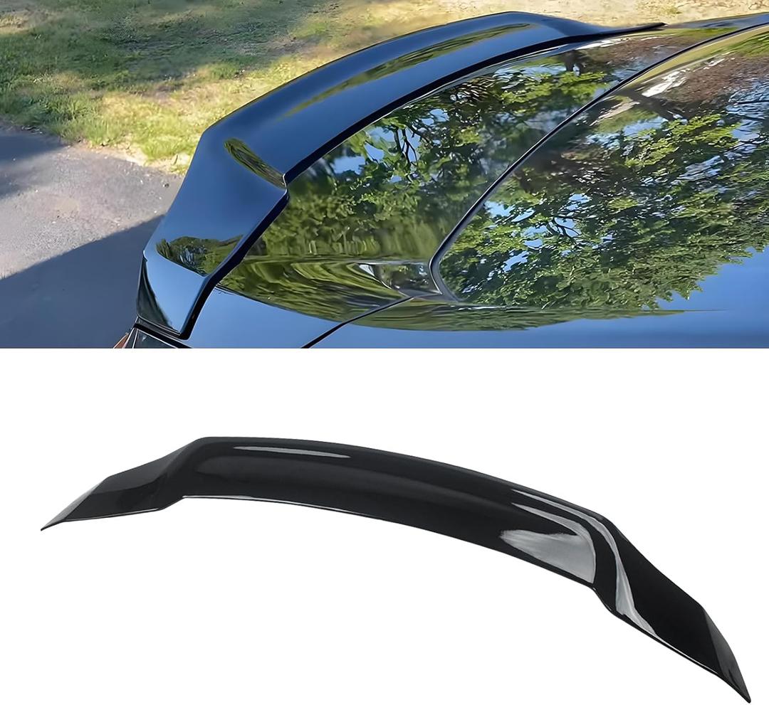 Rear Trunk Lip Spoiler R Style Highkick Wing Compatible with 10th Gen Honda Accord LX/EX/Hybrid Sport/Prime 2018 2019 2020 2021 2022 Sedan Accessories (Gloss Black)