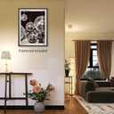 Sufeasdf 70s Disco Ball Newspaper Wall Art Vintage Black and White Art Posters Funky Aesthetic Canvas Prints Retro Bar Cart Decor for Bar Bedroom 16x24 inch Unframed