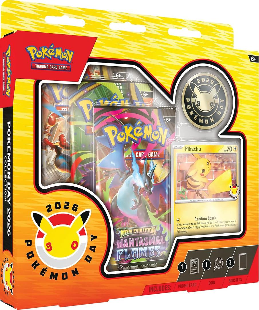 Pokémon TCG: Pokémon Day 2026 Collection (1 laminated promotional card, 1 coin and 3 envelopes), PICCOLO