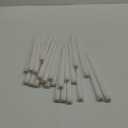 24 Pcs Flameless Taper, LED Faux Wax Candle Lights LED Candles Battery Operated Candles Flickering Taper for Birthday Christmas Wedding Party (White, Basic)