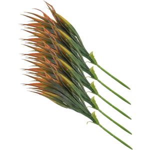 TOPPERFUN 5pcs Artificial Outdoor Plant Fake Plant Model Faux Grass for Garden Decor Realistic Simulation Model
