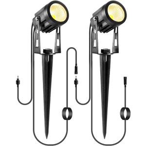 2 Pack Extension Lights Each with 3M/9.84ft Cables for Warm White Landscape Lights, No Plug/Adapter