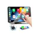Wireless Car Stereo for Apple Carplay and Android Auto with Rear Camera, 7" HD Touchscreen, Mirror Link Car Playback Screen, Siri Voice Control