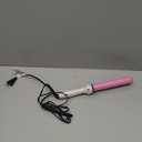 DAN Technology Curling Wand, 1 inch, Temperature Adjustable, Tourmaline Impregnated Ceramic Barrel, Dual Voltage, 60 min Shut Off, Curling Iron for Natural Curls and Long-lasting Hairstyles (White)