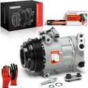 A-Premium Air Conditioner AC Compressor with Clutch Compatible with Dodge Dart 1.4L 2.0L 2.4L 2013-2016, Sedan, 6SBU16 Compressor