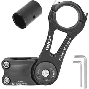 CYSKY Bike Stem Universal 31.8mm and 25.4mm Adjustable 90 Degree 90mm 110mm 130mm 145mm MTB Stem Bike Stem Riser Short Handlebar Stem for Mountain Bike Road Bike BMX City Bike Bicycle
