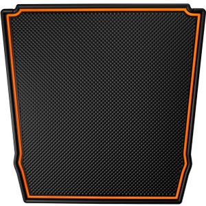 Premium Dashboard Mats Fit for Subaru Crosstrek/Impreza 2018-2023 and Forester 2019-2024 Accessories, Custom Rubber Liner Inserts (Orange Trim)