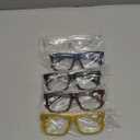 Eyekepper 5-pack Oversized Reading Glasses Square Large Frame Readers for Men and Women +1.50