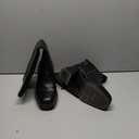 DOBOLIN Wide Calf Black Knee High Boots for Women, Square Toe Block Heel Tall Boots with Platform, PU Leather, US Size 9W