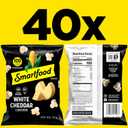 Smartfood Popcorn, White Cheddar, 0.625 Ounce (Pack of 40) (EXP 07/14/26)