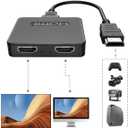 NEWCARE 4K HDMI Cable Splitter 1 in 2 Out, HDMI Splitter for Dual Monitors Mirror Only, 1x2 HDMI Splitter HDMI Male to Dual HDMI Female Support Two TVs at The Same Time, for HD 3D LED, LCD, TV