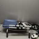 Wheeled Commode Four-Legged Walker for The Elderly Multifunction Light Fold Crutch Chair Rehabilitation Walker Shower Stool