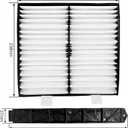 Cabin Air Filter Retrofit Kit Fits for 07-14 GM Chevy Silverado Sierra Tahoe Yukon Avalanche Suburban Cadillac Escalade,Replaces OEM #: 22759208 259-200, 22759203, 103948