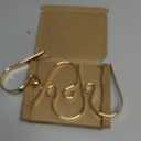 Christmas Stocking Holder,4 Pack Stocking Holders for Mantle,Non-Slip Stocking Holders for Christmas Decorations,Lightweight Stocking Hangers for Mantel Fireplace with Adjustable Design,Gold