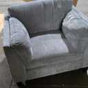 Emerald Home Furnishings, Daria Chair, Grey