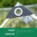 Clear Vinyl tarp, 14 Mil Thickness Clear Vinyl Patio Enclosure, 10' x 12' with Metal GrommetsProtects Against Water, Tear, Cold Weather Resistan for Greenhouse Balcony Garden