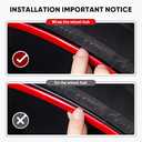 Starxi Automotive Alloy Wheel Rim Protector - Covering The Entire Rim of The Wheel hub - Strips for Curb Rash Prevention - Set of 4 Rim Protector Easy to Install (Red, 20 Inch)