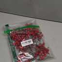 Fangoo 20 Pack 7 Inch Artificial Red Berry Picks for Christmas Tree Burgundy Red Berries Stems Holly Berry Branches Ornaments Wreath Crafts Wedding Holiday Season Winter Home Decor