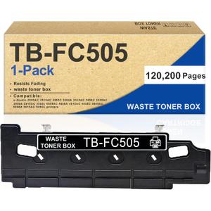 TB-FC505 TBFC505 Waste Container 1 Pack - Compatible TBFC505 TBFC50 TB-FC50 Waste Toner Box Replacement for Toshiba e-Studio 2505AC 2515AC 2555C 3005A 3015AC 3055C 3505AC 3508A 3515AC 3555c Printers